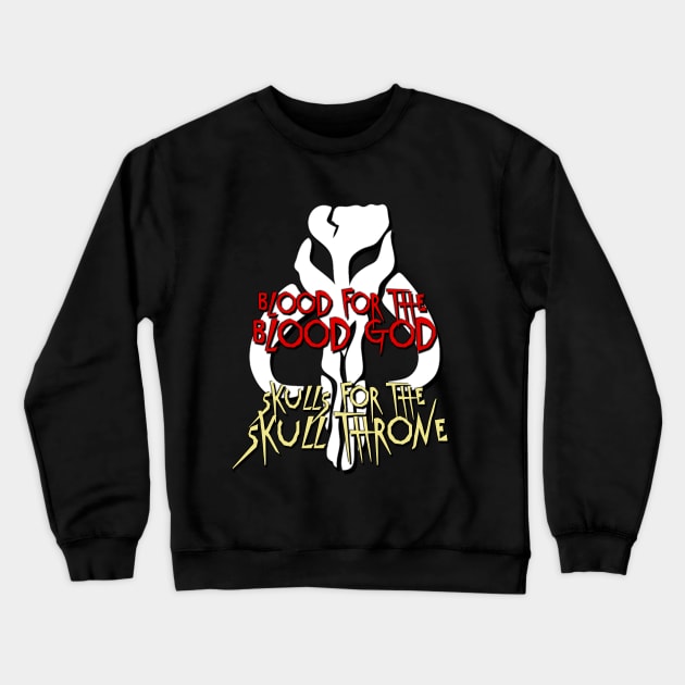 Blood and Skulls Crewneck Sweatshirt by Iriad